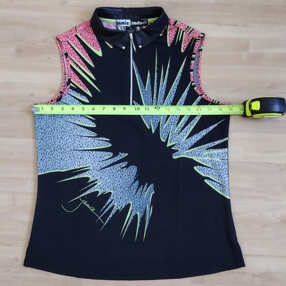 Jamie Sadock Sleeveless Graphic Top, Dark Multicolor (US M) - Picture 2 of 4